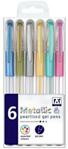 Anker International Stationary ″Pearl/Met″ Gel Pen (Pack of 6)