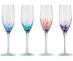 Anton Studio Designs Set of 4 Speckle Champagne Flutes