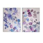 Art For The Home Expressive Blooms Abstract Printed Canvas, Multi, Height: 70cm x Width: 50cm