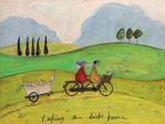 Art Group The Sam Toft Taking The Ducks Home Canvas Print, Cotton, Multi-Colour, 1.8 x 30 x 40 cm