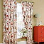 Ashley Wilde Garden Rose Lined Curtains Floral Design Pencil Pleat by Cath Kidston (90×90″/229x229cm)