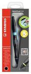 Ballpoint -STABILO SMARTball 2.0 Left Handed Black/Cyan Black Ink