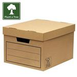 Bankers Box Corrugated Cardboard Storage Box/Archive Box for General Use (W x H x D) 32 x 25 x 39 cm (Pack of 10) - brown