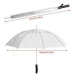 Battery Powered 7 Color Changing LED Umbrella Flashlight For Safely Night Walki