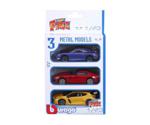 BBurago Set 3 cars Street Fire 1:43