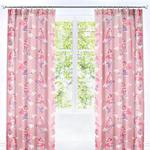 Bedlam - Mermaid - Childrens Lined Pencil Pleat Curtains - 66″ Width x 72″ Drop (168 x 183cm), Pink