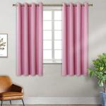 BGment Blackout Curtains for Bedroom Eyelet Thermal Insulated Room Darkening Curtains for Living Room, 2 Window Curtain Panels (W46 X L54, Pink)