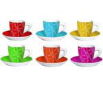 Bialetti Espresso cup set 6 pieces colorful