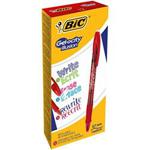 BIC 943442 0.7 mm ″Gel Ocity″ Illusion Gel Pen - Red (Pack of 12)