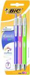 BIC Atlantis Exact 0.7mm Ballpoint Pens Assorted Colours 3 Pack