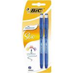 BIC Atlantis Stic Premium Ball Pen - Blue (Pack of 2)