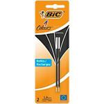 BIC Ballpoint Pen Refill 4 Colours 0.4 mm Black 2 Pieces