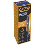 BIC Gel-ocity Quick Dry Ballpoint Pens - Blue, Box of 12