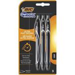 BIC Gel-ocity Quick Dry Gel Ink Pens - Black, Pack of 3