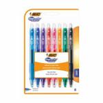 BiC Gelocity Original Gel Ink Pens Pack of 8, Assorted