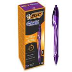 BIC Gelocity Quick Dry Gel Pens - Lilac (Pack of 12)