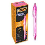 BIC Gelocity Quick Dry Gel Pens - Pink (Pack of 12)