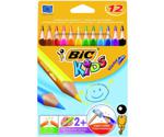 BIC Kids Evolution Triangle Colour Pencils 12 pcs