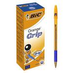 BIC Orange Grip Ballpoint Pens Blue 20 Box