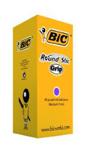 BIC Round Stic Grip Ballpoint Pens Purple 40 Box