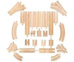 Bigjigs Wooden Railway-25 Piece Track Pack (BJT052)