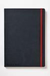 Black n Red Casebound Hardback Journal A4 144 pages