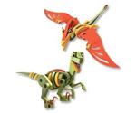 Bloco Velociraptor and Pterosaur Construction Set