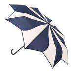 Blooming Brollies Swirl Folding Umbrella - Navy and Cream