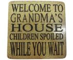 Boxer Gifts Welcome to Grandma's House Coaster