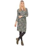 Brakeburn Womens Eucalyptus Long Sleeve Knee Length Dress (10 UK) Green