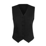 Brook Taverner Womens/Ladies Omega Suit Waistcoat (12 x Regular) (Black)