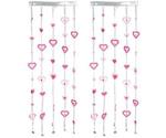 Busch Model Beaded Curtain with Hearts Design