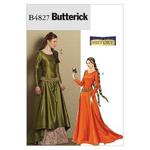 Butterick Patterns B4827 Size AA 6-8-10-12 Misses Medieval Dress and Belt, Pack of 1, White