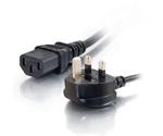 C2G 1m 16 AWG Universal Power Cord (IEC320C13 to BS 1363) (88512)