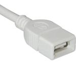 C2G 1m USB A Male to A Female Extension Cable - White (81570)