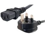 C2G 3m 16 AWG Universal Power Cord (IEC320C13 to BS 1363)