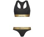 Calvin Klein Modern Cotton Bralette & Thong Set black