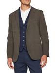 Camel active Men's Blazer, Beige (Beige 51), 54