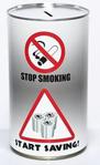 CanTastic Stop Smoking Cash Can Savings Tin, Large