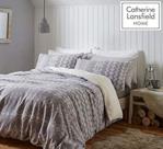 Catherine Lansfield Alpine Fleece Double Duvet Set Grey