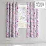 Catherine Lansfield Fairies Easy Care Eyelet Curtains Sheet Pink, 66x72 Inch