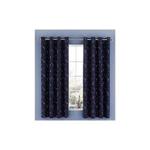 Catherine Lansfield Happy Space Easy Care Curtains 66x72 inch Navy