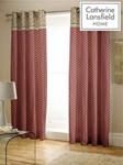 Catherine Lansfield Kashmir Easy Care Eyelet Curtains Multi, 66x72 Inch