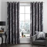 Catherine Lansfield Marble Curtain 66x90 Inch Grey