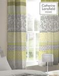 Catherine Lansfield Oriental Birds Eyelet Curtains, 66x72 Inch, Multi