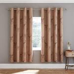 Catherine Lansfield Stag Eyelet Curtains 66x72 Inch Multi