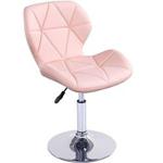 Charles Jacobs Static Swivel Geometric Design Chair with Adjustable Height - Pink