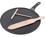 Chasseur Cast Iron Crepe Pan 30cm Matt Black