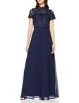 Chi Chi London Women's Charissa Party Dress, Blue (Navy Mnb), (Size:12)