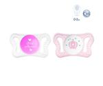 Chicco Physio Comfort 0m+ Silicone (2pcs.) Pink